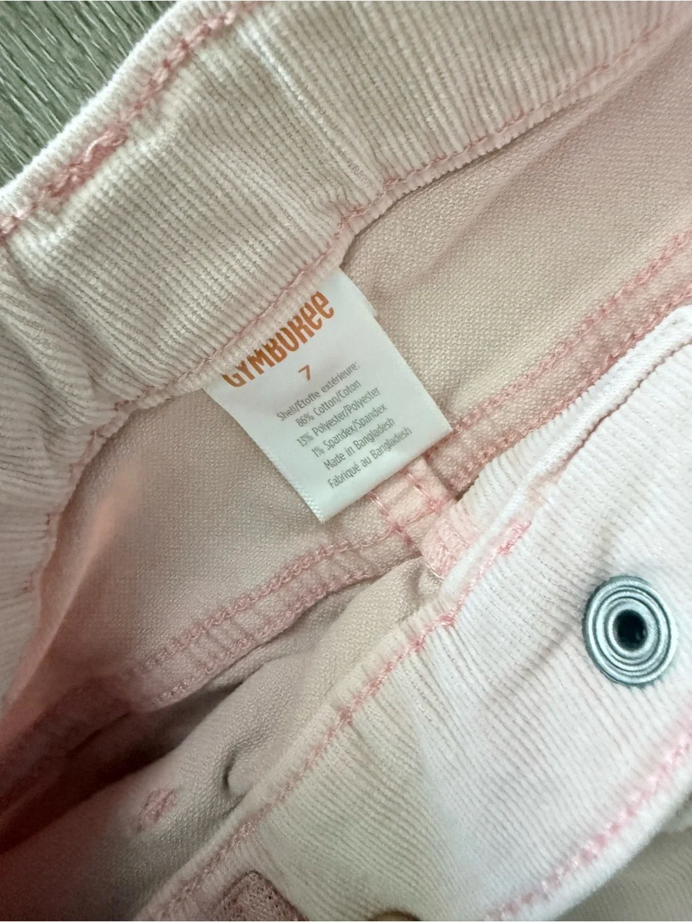 Gymboree Pale Pink Wide-Leg Jeans with Braided Pocket Trim